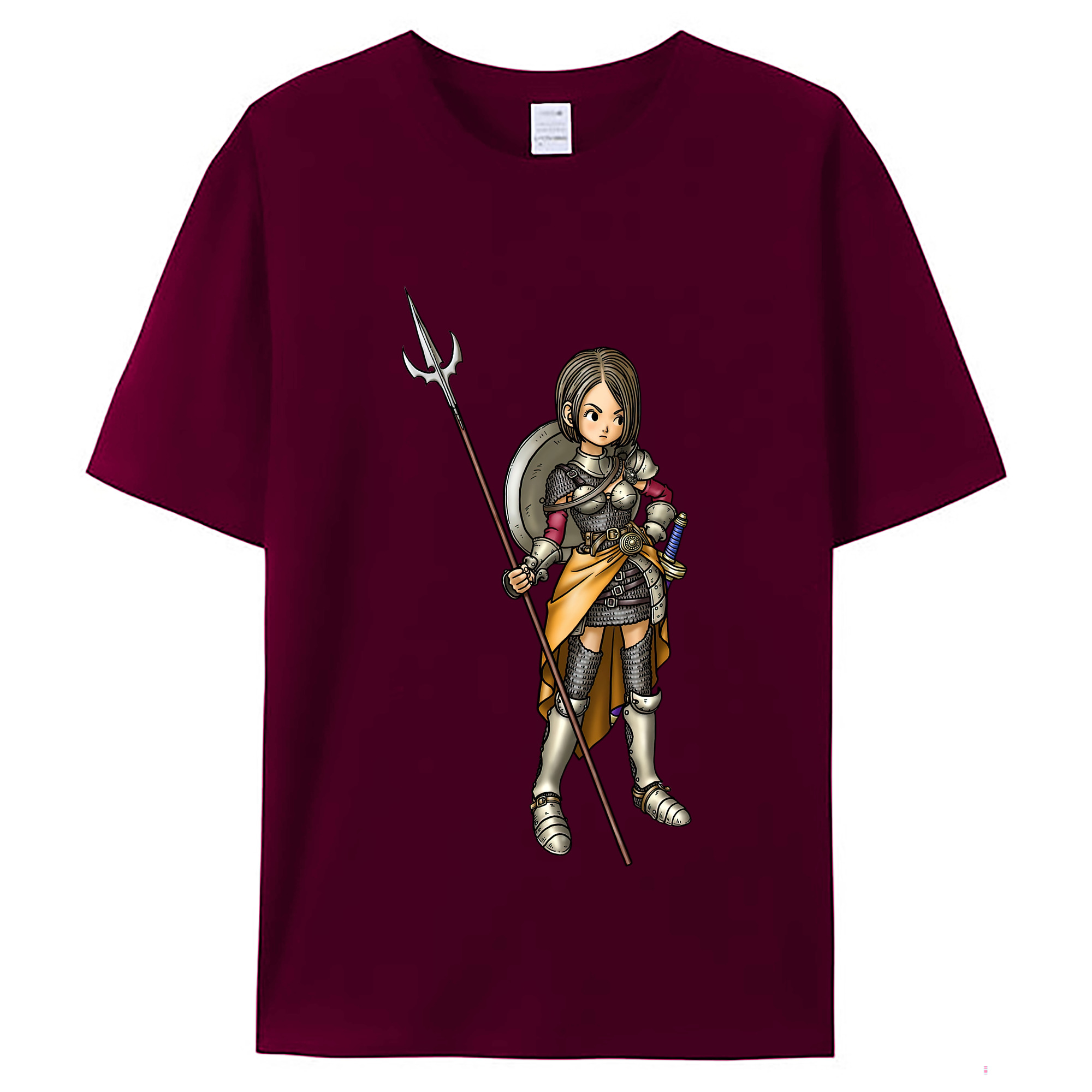 （画像用） ドラゴンクエスト Doragon Kuesuto Dragon Quest レディースカジュアルプリントTシャツ（綿100％）